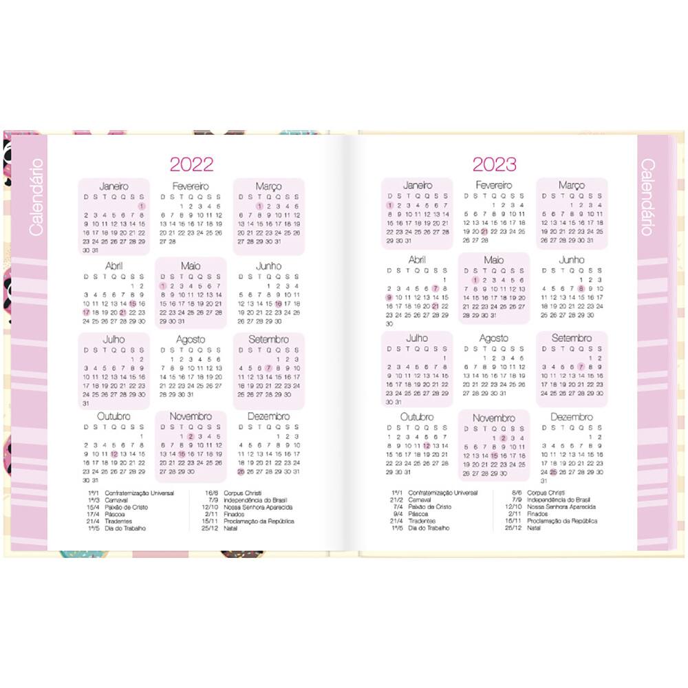 Agenda Permanente Panda Folhas Spiral Ten Pt Un