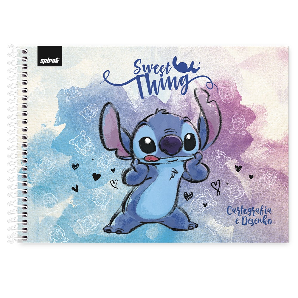 Caderno Cartografia Capa Dura Folhas Stitch Spiral Pt