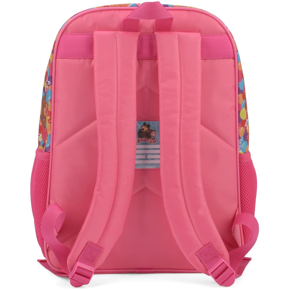 Mochila poliéster Masha e o Urso Rosa IS37501MU Luxcel PT 1 UN