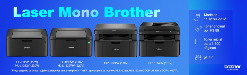 Novas Laser monocromática Brother