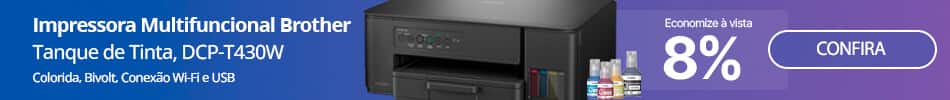 Impressora Multifuncional tanque de tinta DCP-T430W Brother