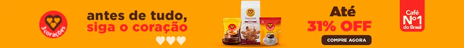 3 Corações o Café mais vendido do Brasil - Compre agora com até 31% OFF 3 Corações o Café mais vendido do Brasil - Compre agora com até 31% OFF