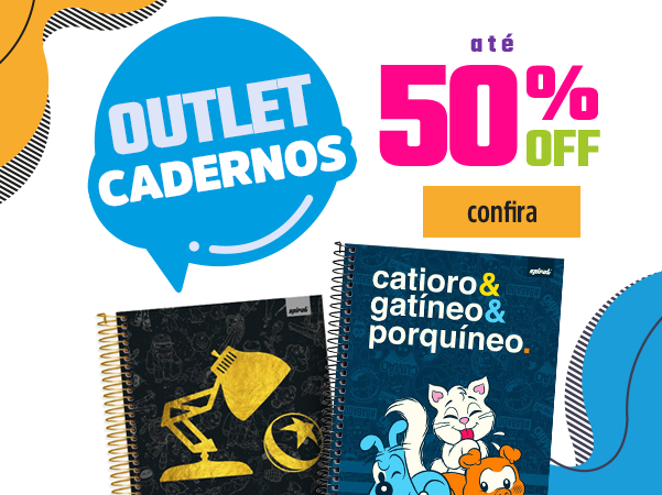 Outlet - Cadernos