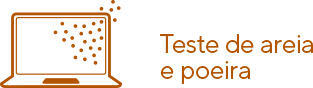 teste areia e poeira