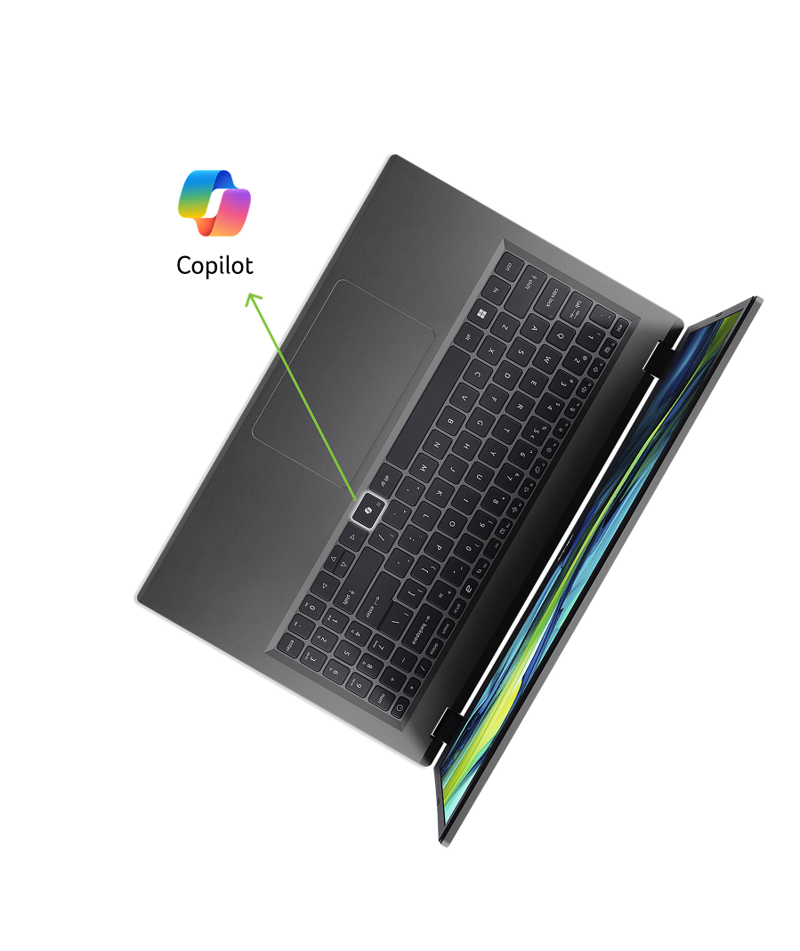 Notebook Acer Aspire 5 visto de frente.