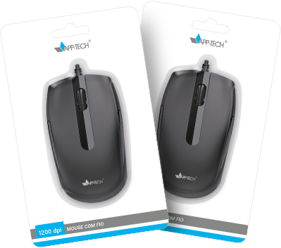 Mouse óptico com fio USB