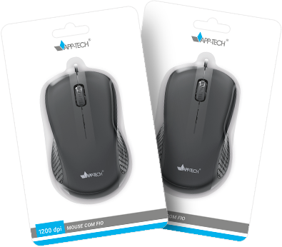 Mouse óptico com fio USB