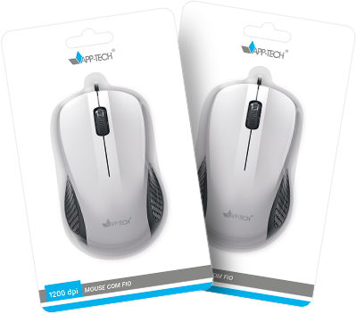 Mouse óptico com fio USB