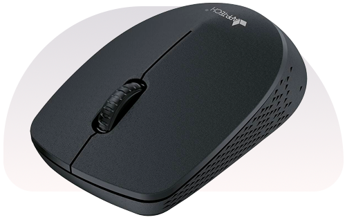 Mouse sem fio, 1200DPI, Preto, MW101, App-Tech