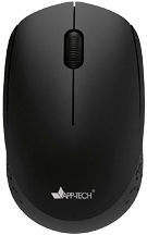 Mouse sem fio, 1200DPI, Preto, MW101, App-Tech