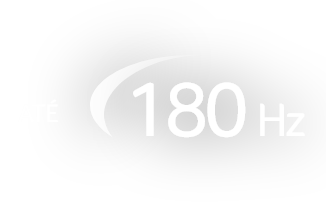 Logo em branco até 180Hz e Tempo de resposta VRB até 1ms