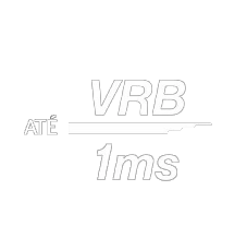 Logo em branco de tempo de resposta VRB até 1ms