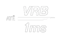 Logo em branco de tempo de resposta VRB até 1ms