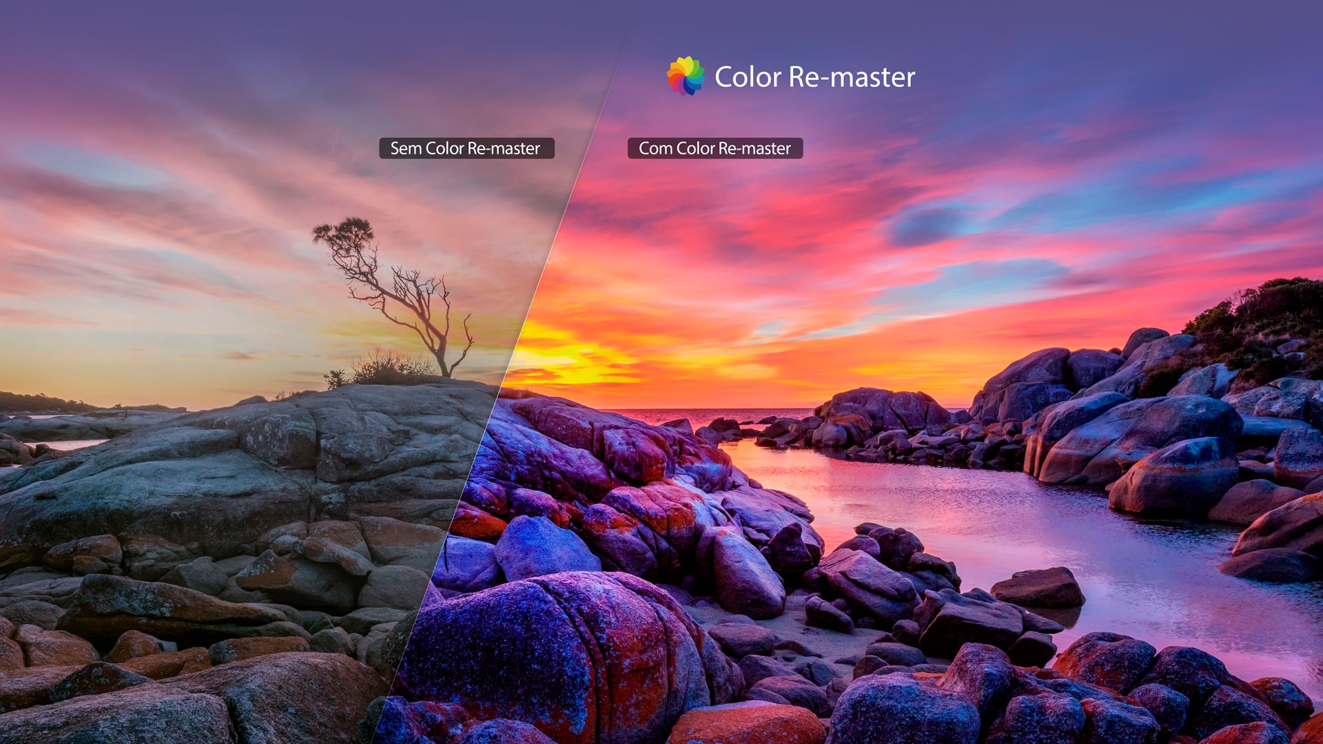 Demonstração da tecnologia 'Color Re-master'