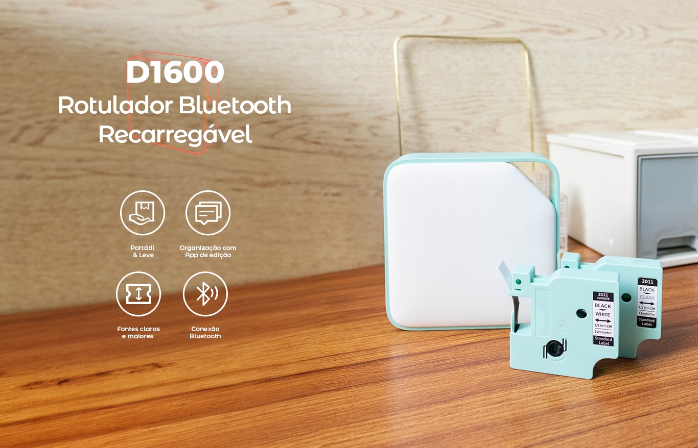 Rotulador Eletrônico Bluetooth, D1600