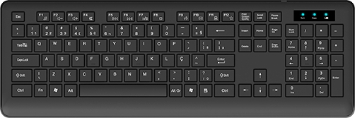 Teclado USB, ABNT2, Preto, KF200, App-tech - CX 1 UN