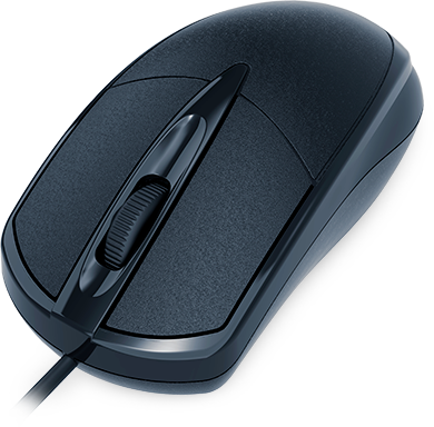 Mouse óptico com fio USB