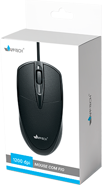 Mouse óptico com fio USB