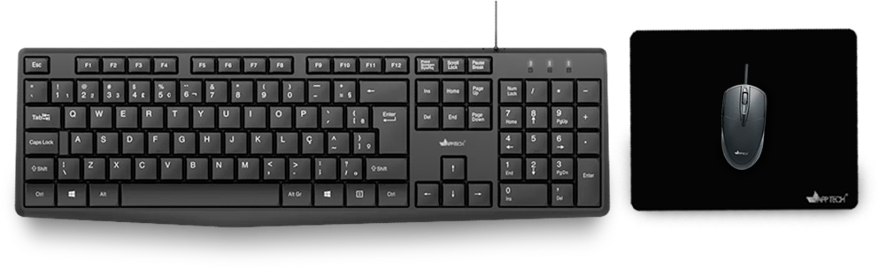 Teclado USB, ABNT2, Preto, KF200, App-tech - CX 1 UN 