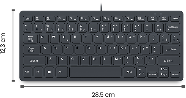 Teclado USB, ABNT2, Preto, KF200, App-tech - CX 1 UN 