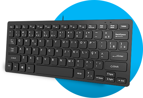 Teclado USB, ABNT2, Preto, KF200, App-tech - CX 1 UN