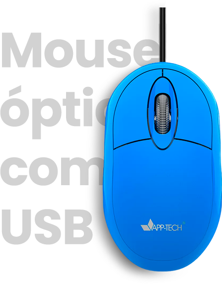 Mouse óptico com fio USB