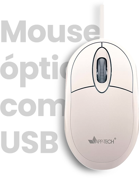 Mouse óptico com fio USB