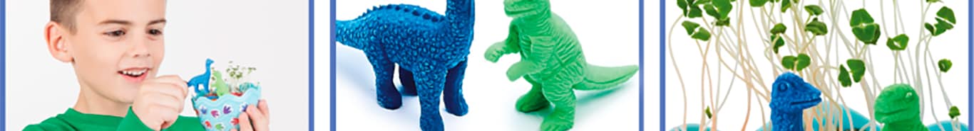 Mini Jardim Selvagem, Dinossauro, Brinquedo Criativo para crianças a partir de 6 anos, Creativity For Kids, Faber-Castell -