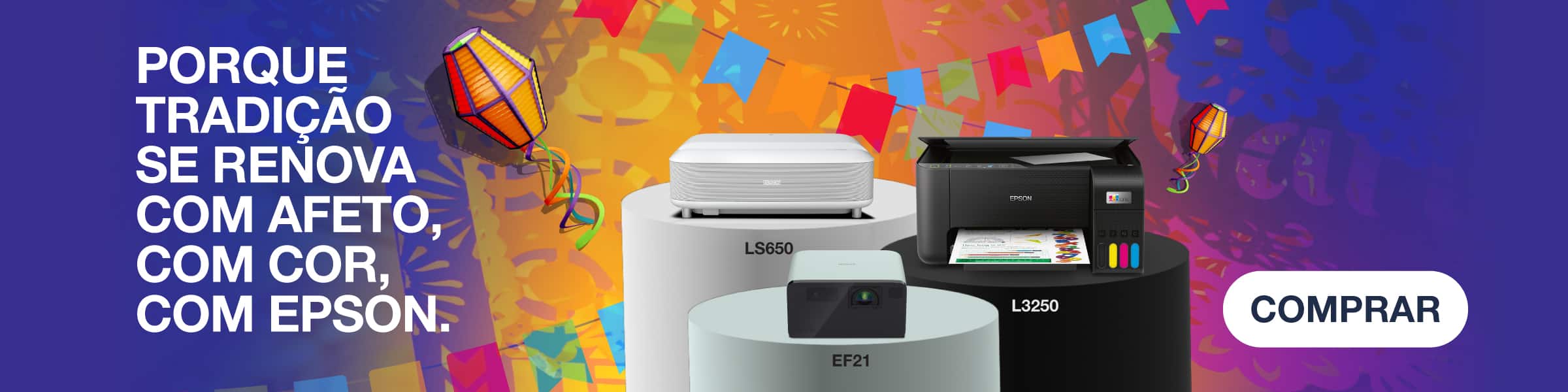 porque tradição se renova com afeto com cor com epson