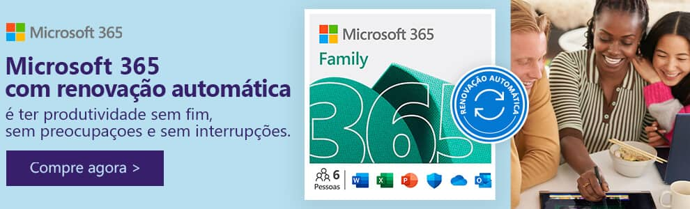 Microsoft 365 Family com Renovação Automática