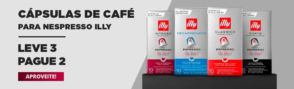 Cafés em Cápsulas p/ Nespresso Illy Leve 3 pague 2 