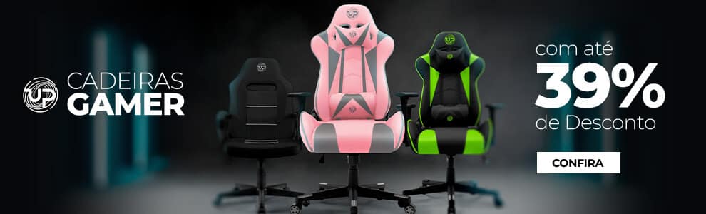 Cadeiras Gamer com até 39% OFF