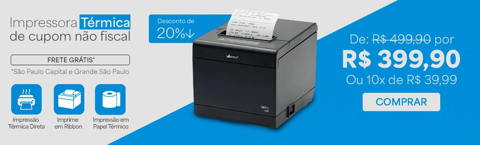 Impressora térmica não fiscal, USB, Bivolt, Monocromática, Q851L, App-tech - CX 1 UN