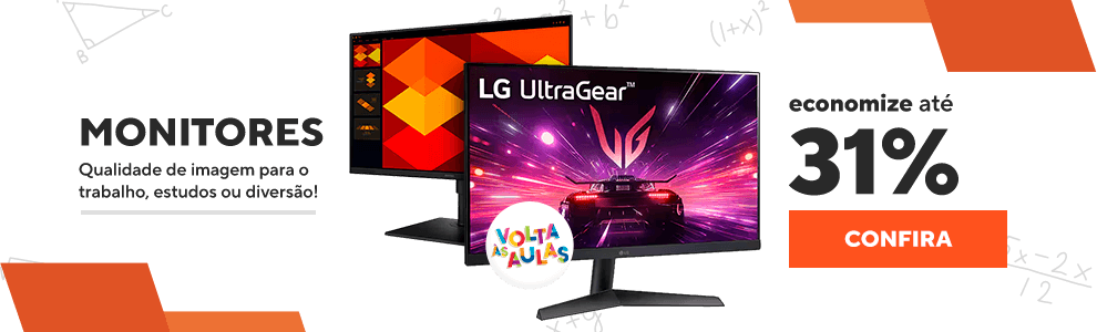 Monitores com até 31% OFF