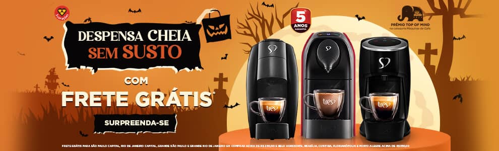 Cafeteira Três com Frete Grátis*