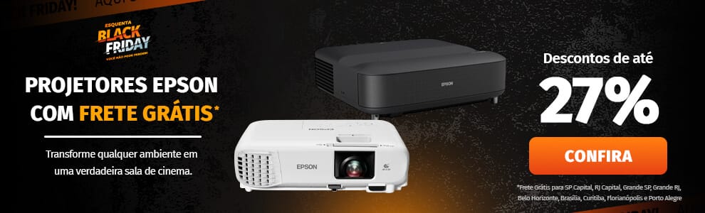 Projetores Epson com até 27% OFF