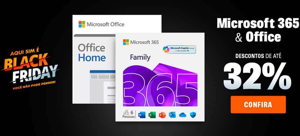 Microsoft 365 e Office com até 32% OFF