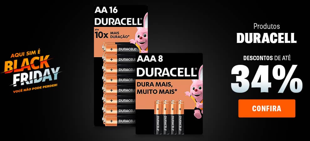 Duracell com até 35% OFF