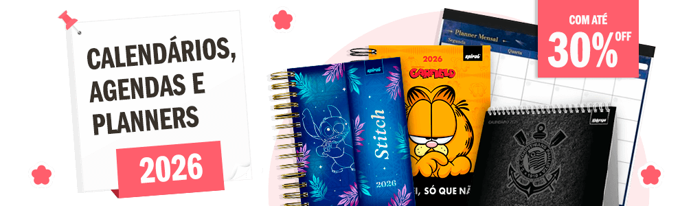 Calendários, Agendas e Planners 2026