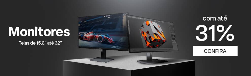 Monitores com até 31%