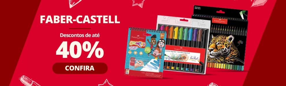 Faber-Castell com até 40%
