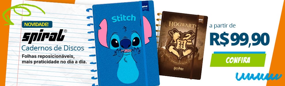 Novidade!  - Cadernos de Discos - Folhas reposicionáveis, mais praticidade no dia a dia - A partir de 99,90