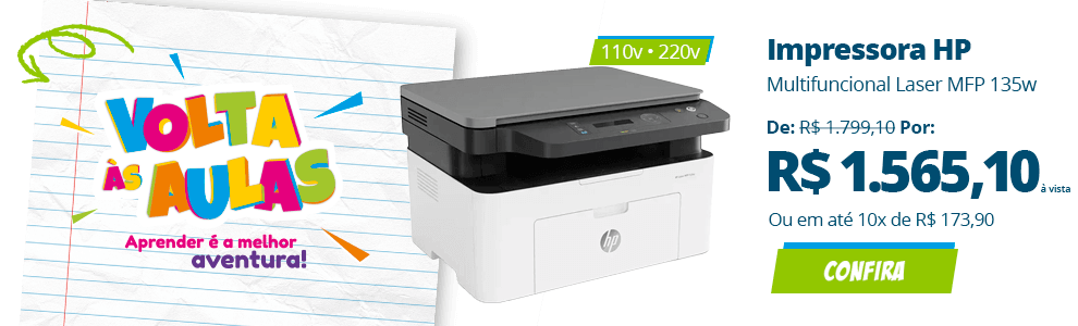 Impressora Multifuncional HP Laser MFP 135w