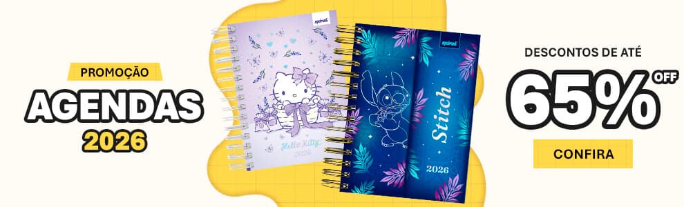Agendas com até 65% OFF