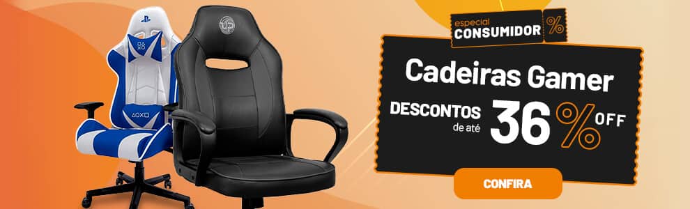 Cadeira Gamer com até 36% OFF