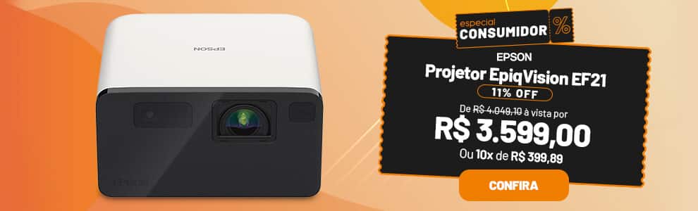 Projetor EPSON EpiqVision Laser Smart EF21