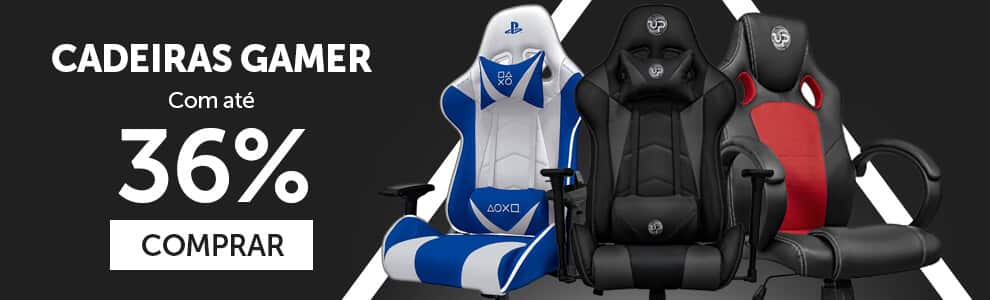 Cadeiras Gamer com até 36% OFF