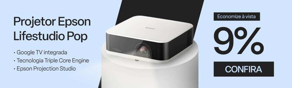Projetor portátil Epson Lifestudio Pop com 9% à vista