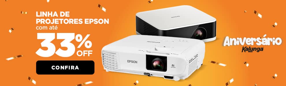 Projetores EPSON com até 33% OFF