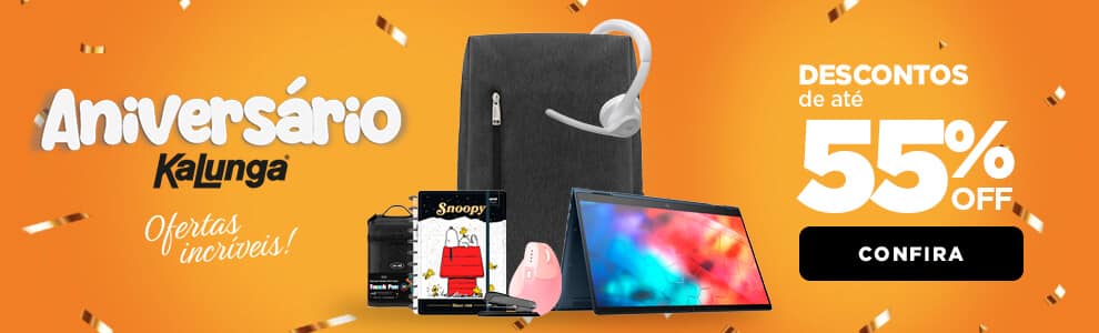 Aniversário Kalunga com até 55% OFF